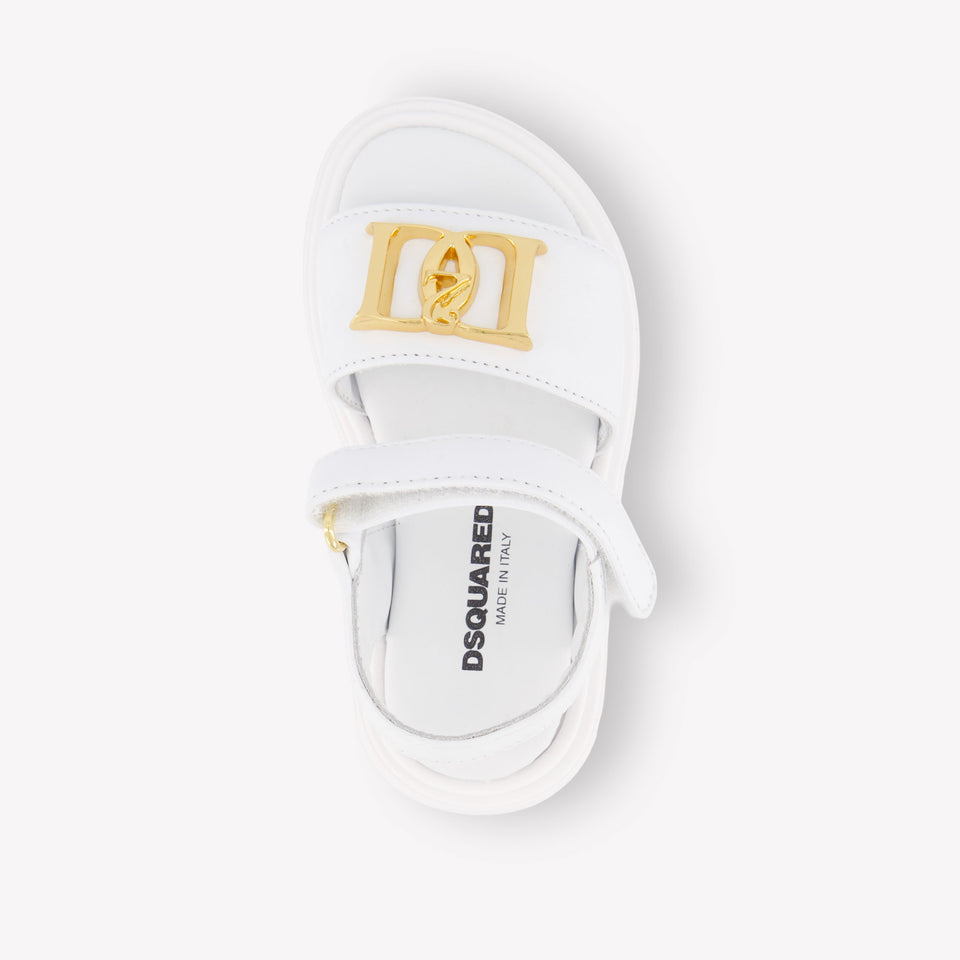 Dsquared2 Girls Sandals In White