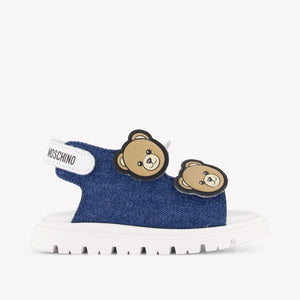 Moschino Unisex Sandals In Jeans