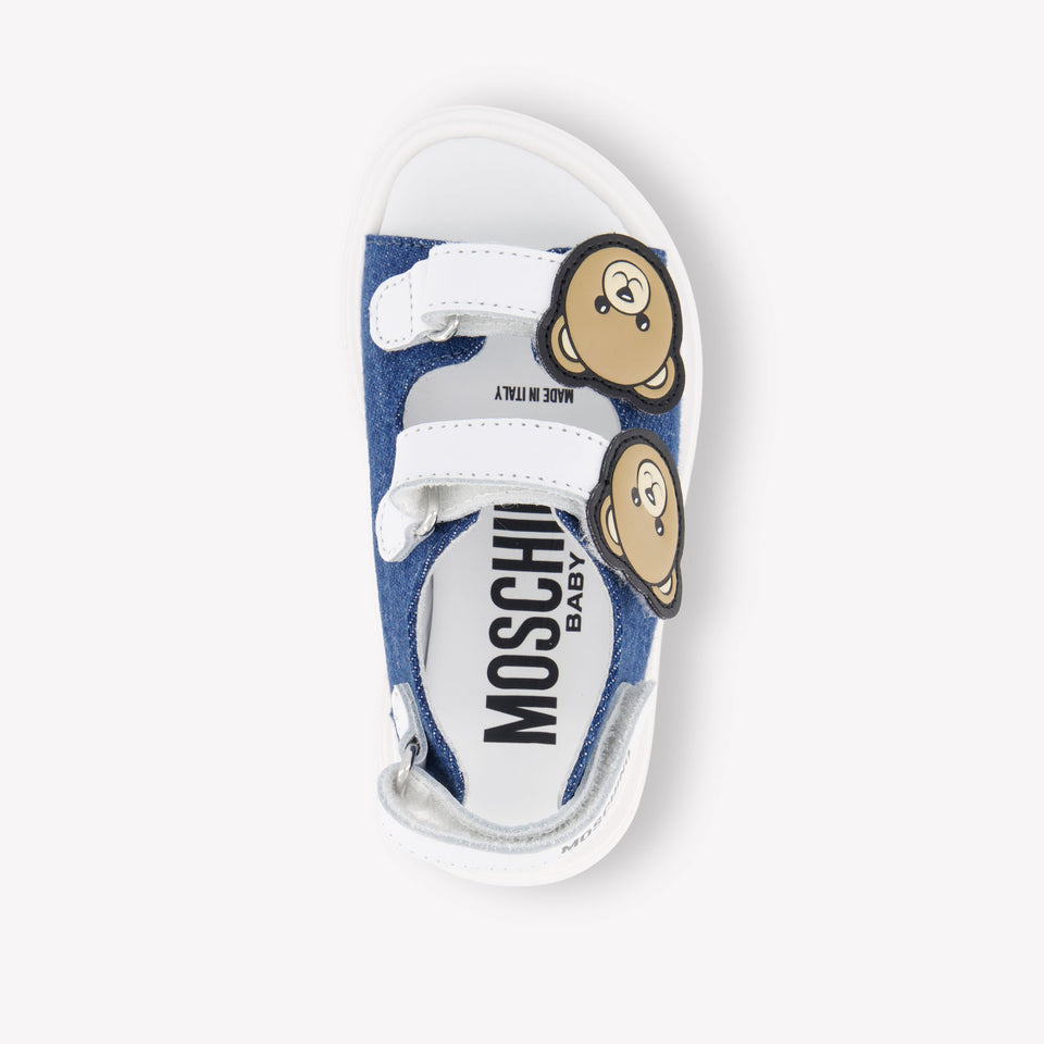 Moschino Unisex Sandalen In Jeans