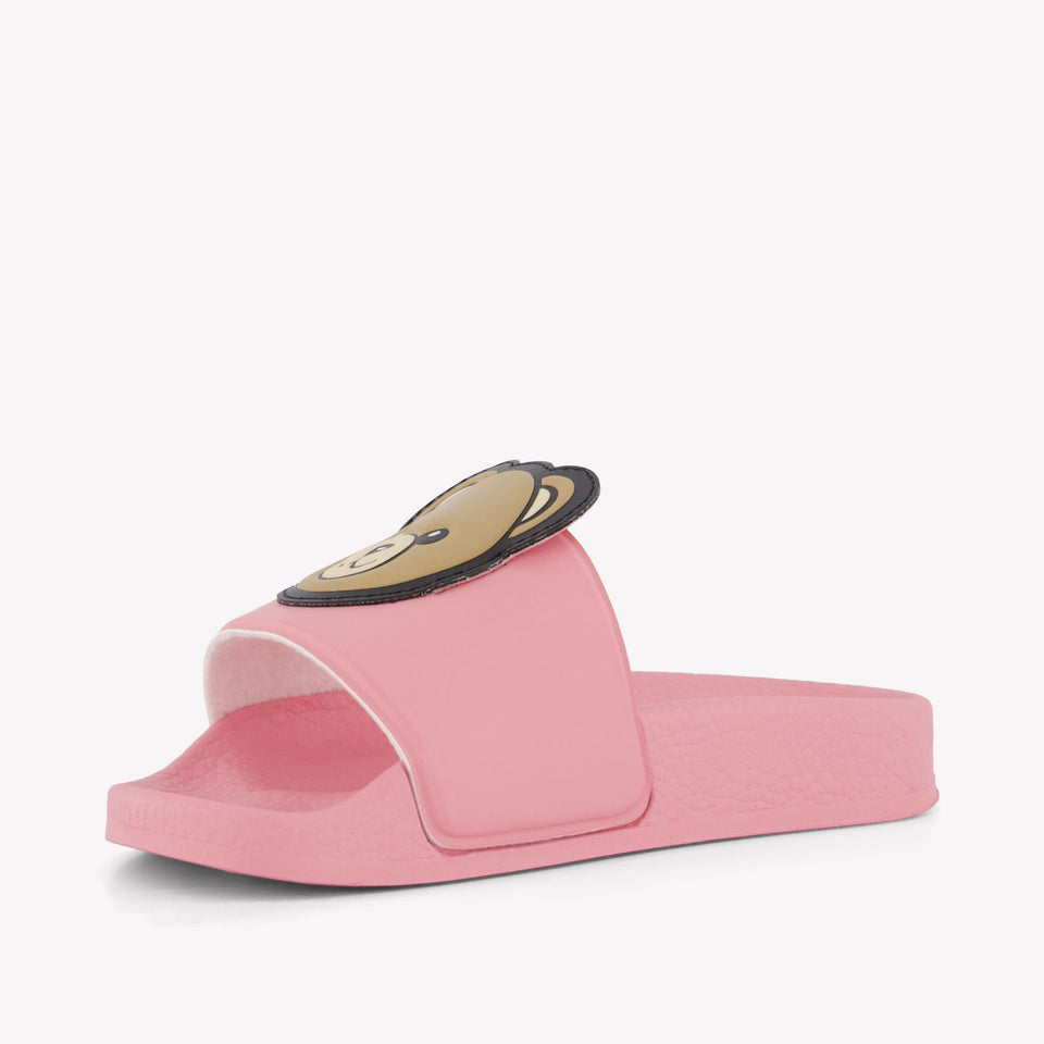Moschino Unisex Flipflops In Pink