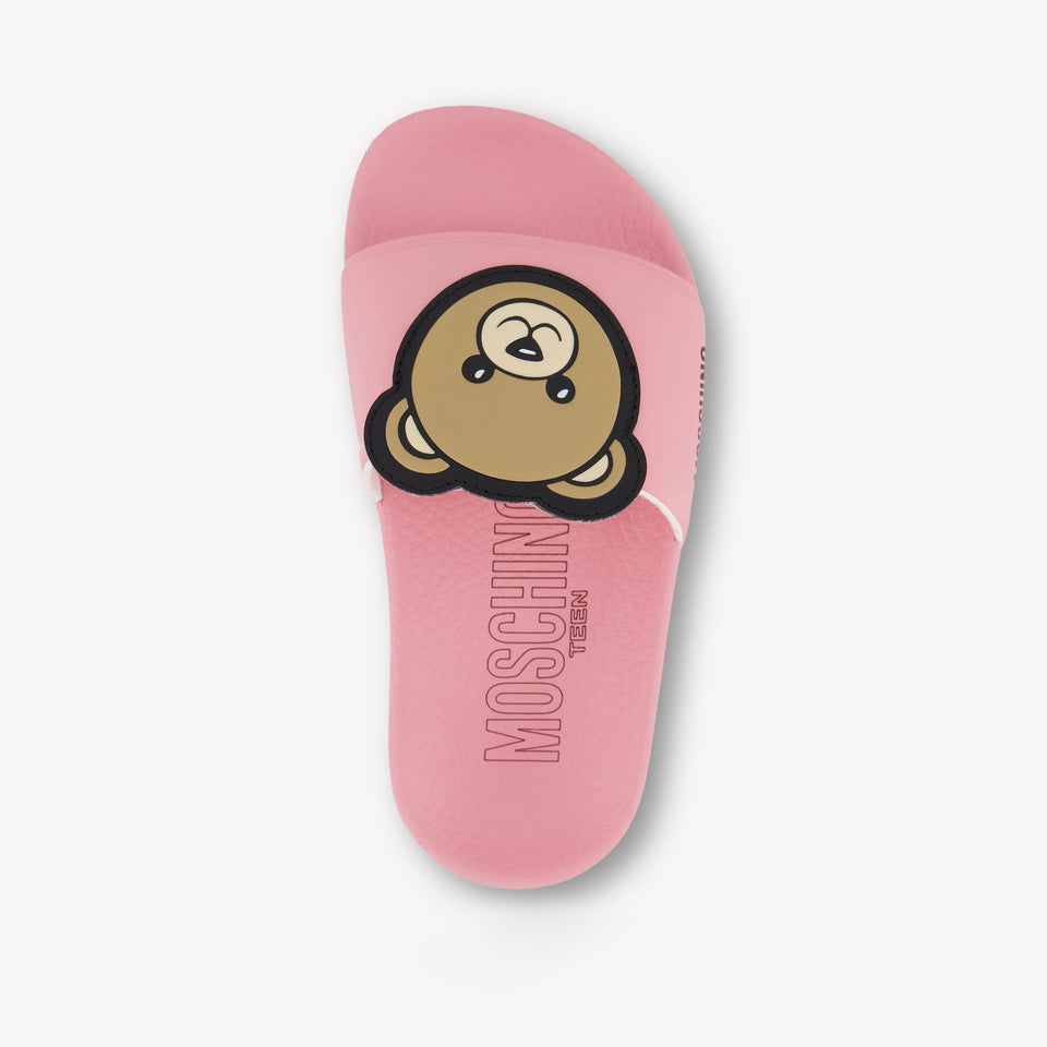 Moschino Unisex Flipflops In Pink