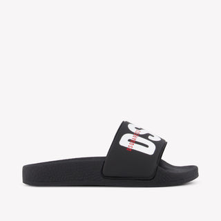 Dsquared2 Jongens Slippers In Zwart