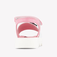 Moschino Girls Sandals In Pink