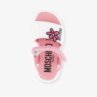 Moschino Girls Sandals In Pink
