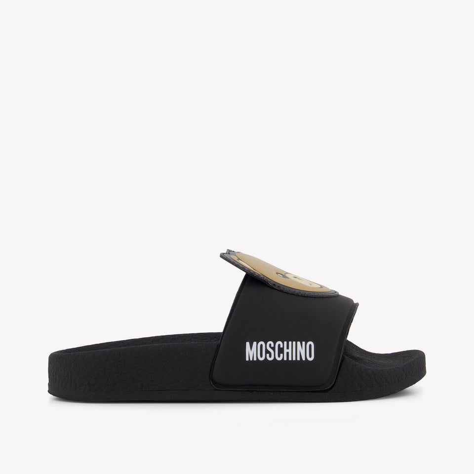Moschino Unisex Flipflops In Black