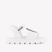 Moschino Unisex Sandals In White