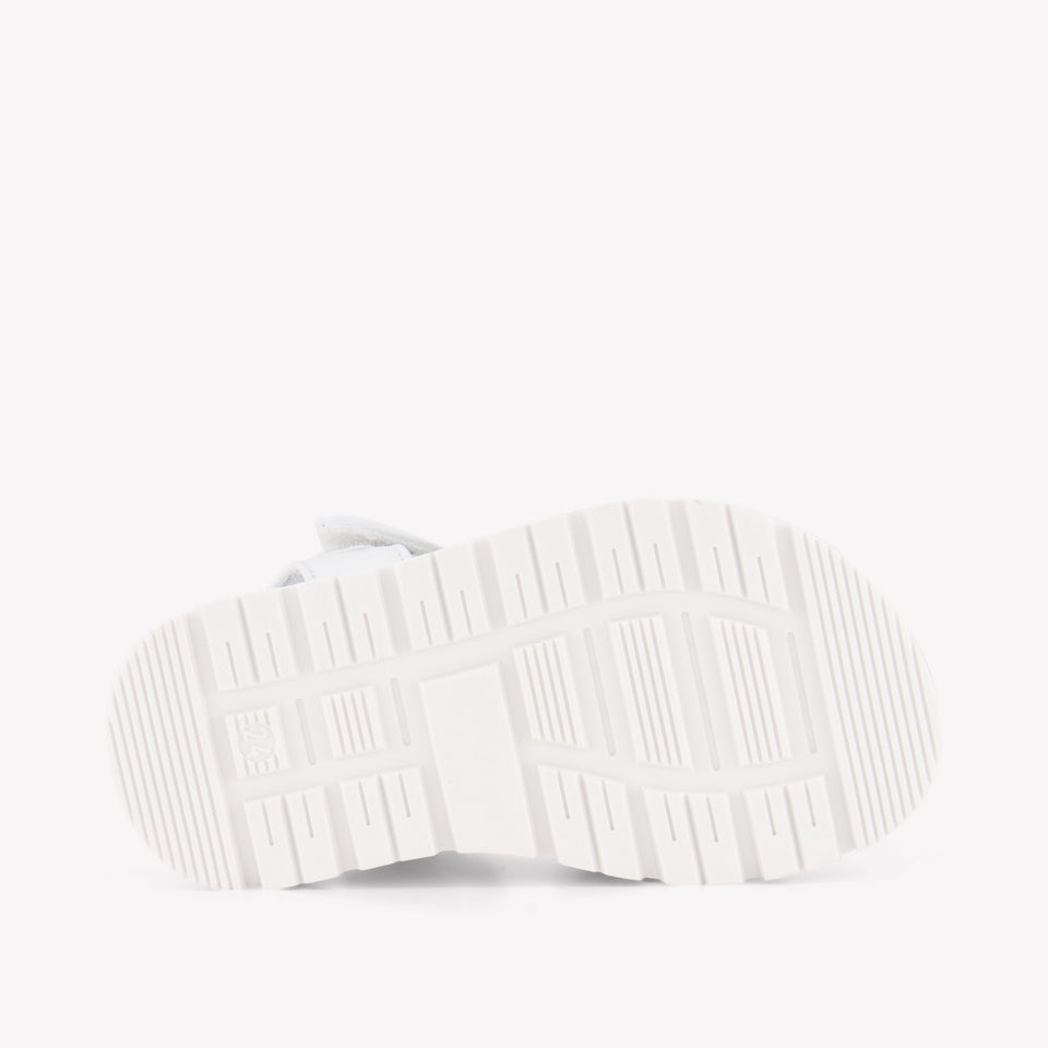 Moschino Unisex Sandals In White