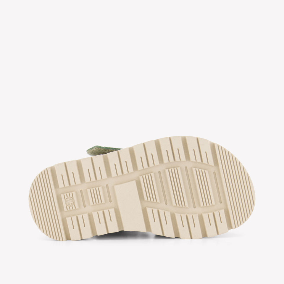 Andrea Montelpare Boys Sandals In Olive Green