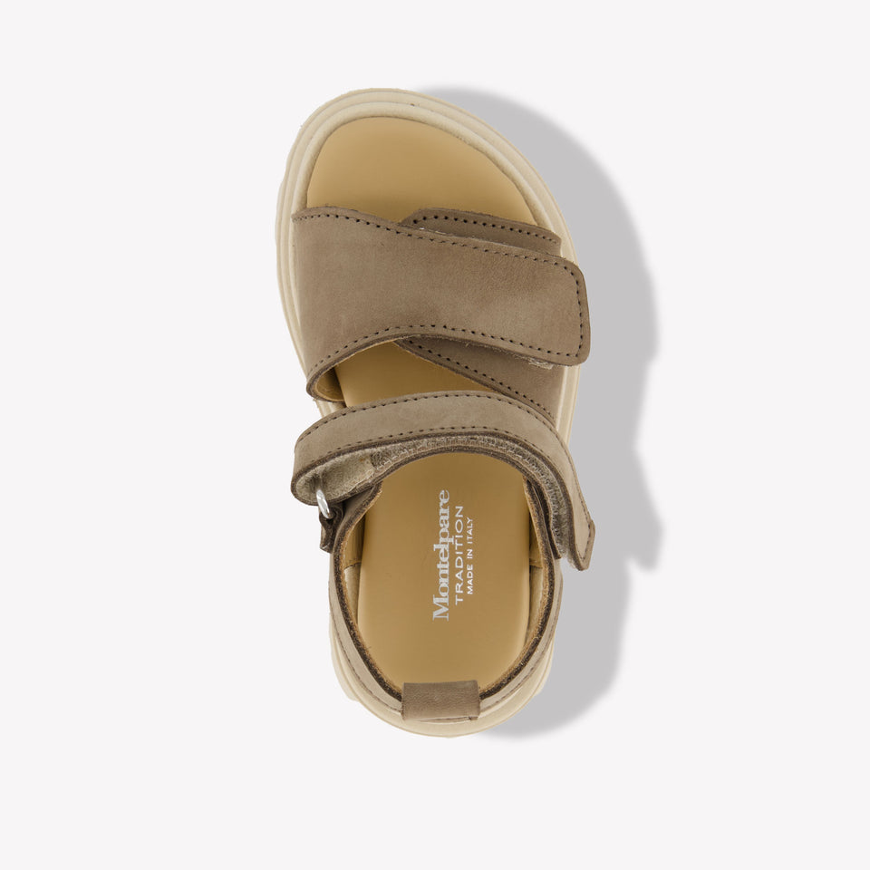 Andrea Montelpare Jongens Sandalen In Taupe