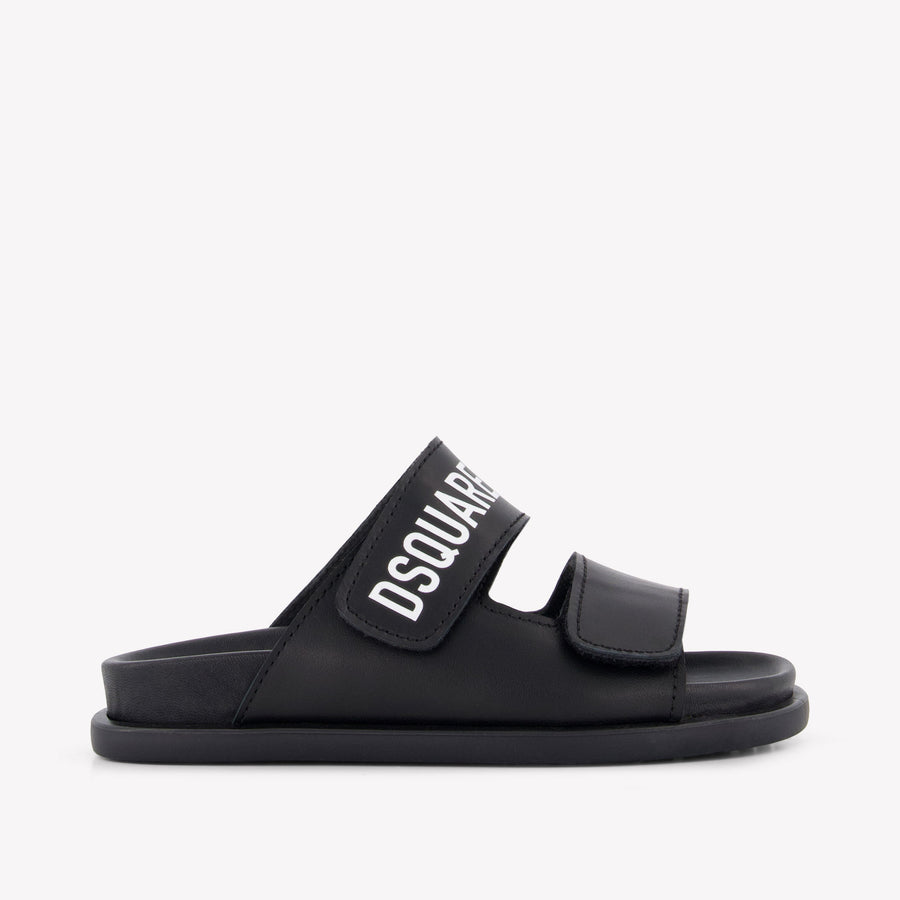 Dsquared2 Boys Slides in Black