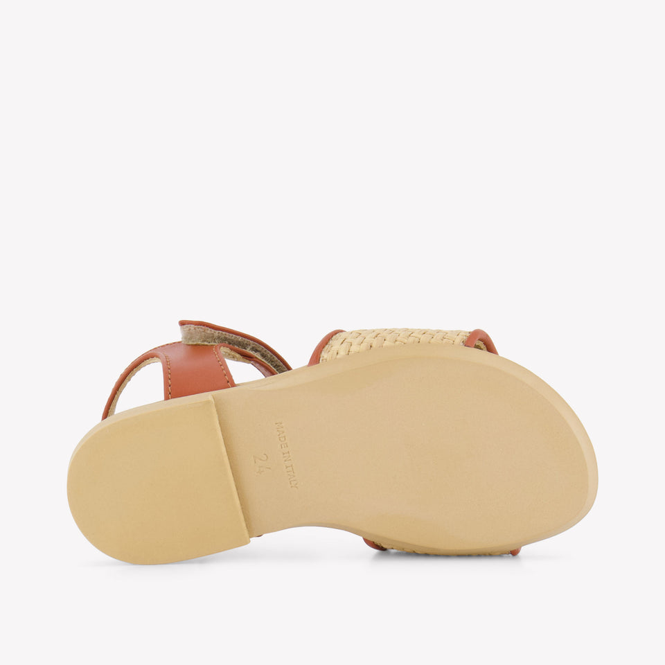 Dsquared2 Girls Sandals In Beige
