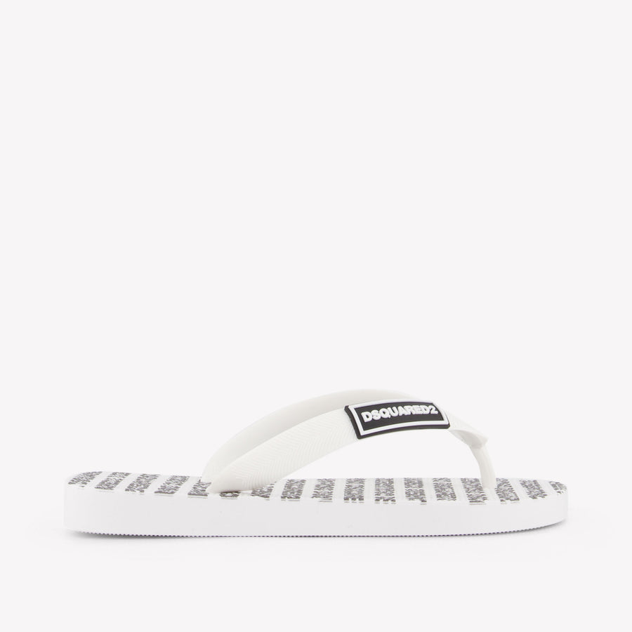 Dsquared2 Boys Slides in White