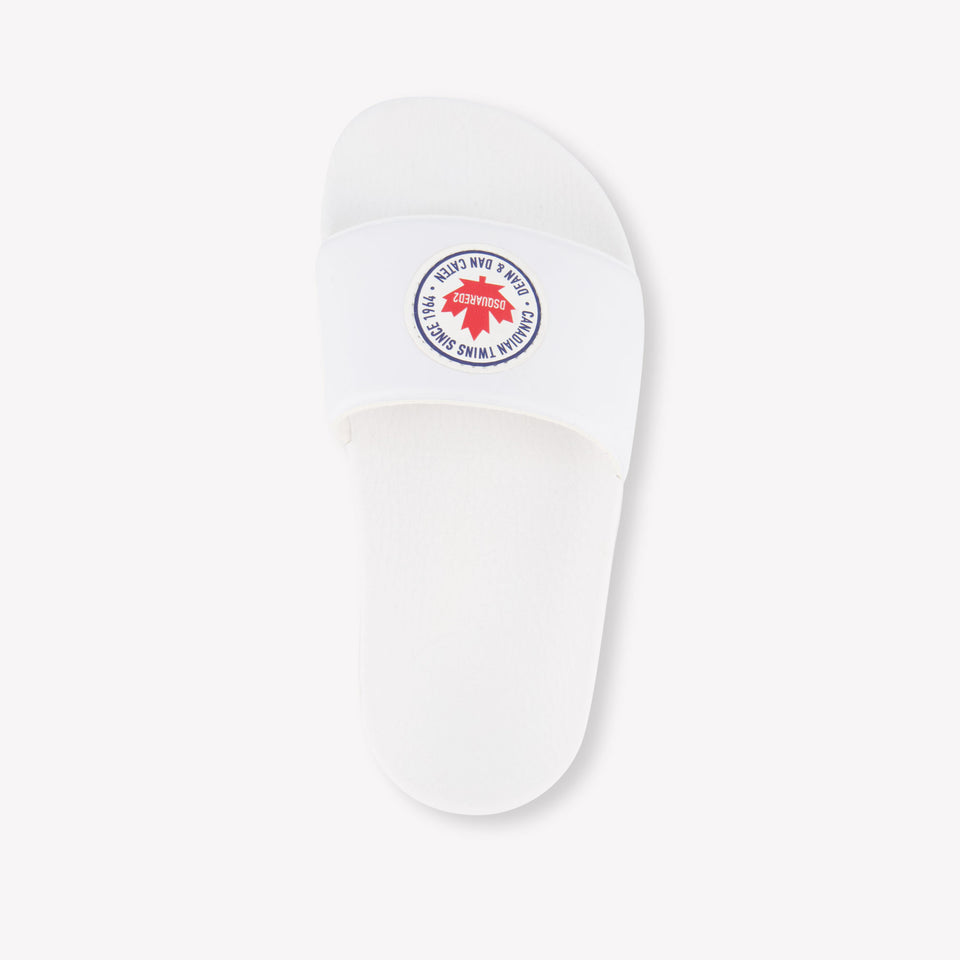 Dsquared2 Boys Flipflops In White