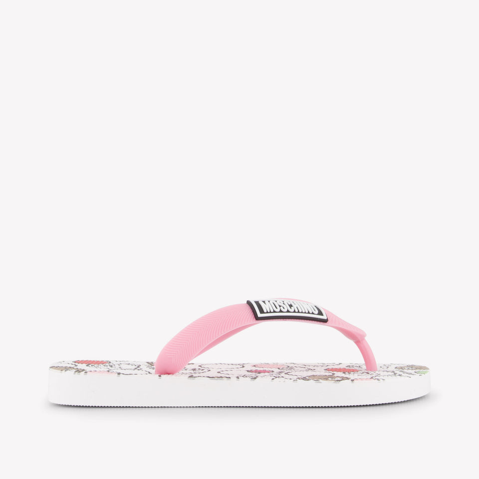 Moschino Meisjes Slippers In Roze