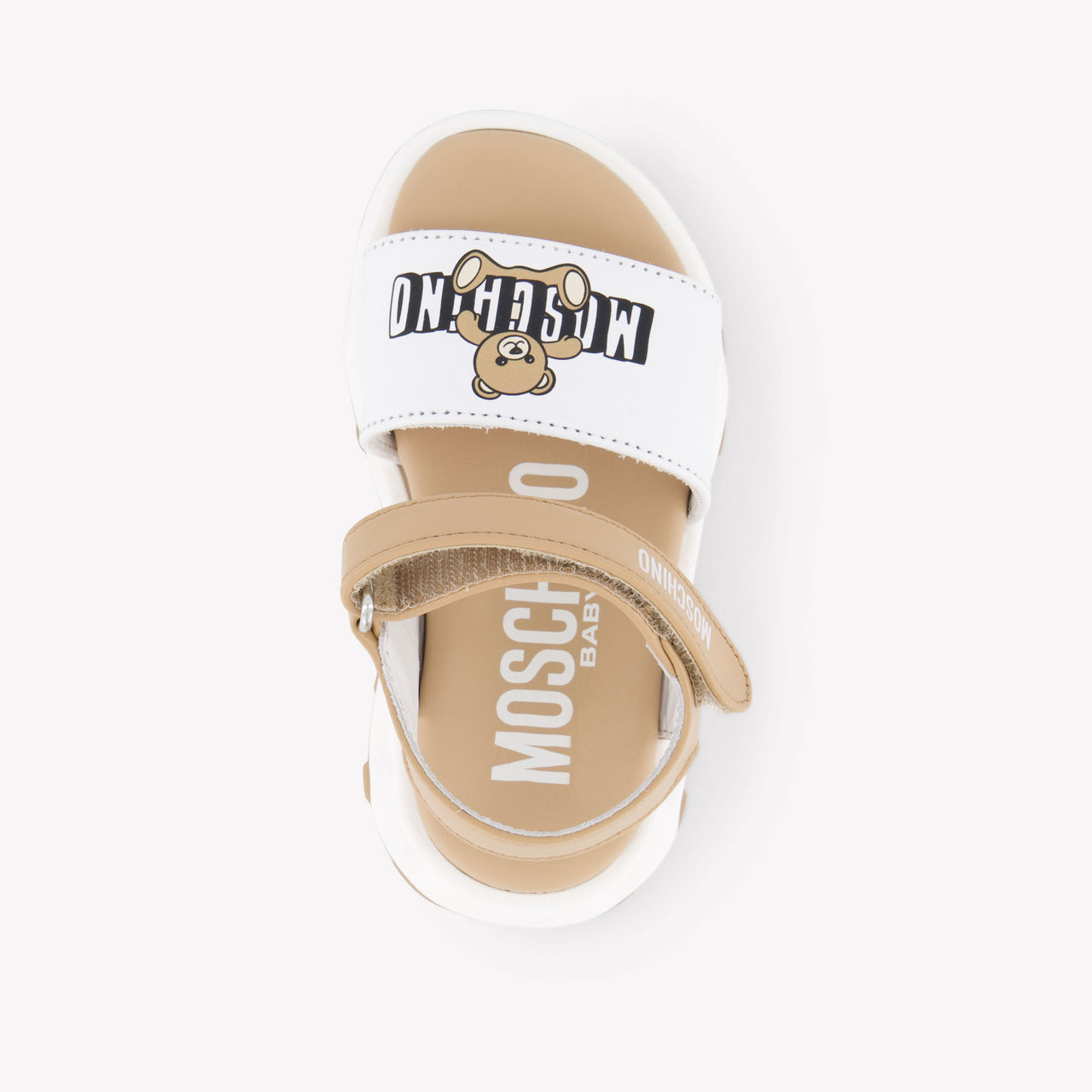 Moschino Unisex Sandals In Beige