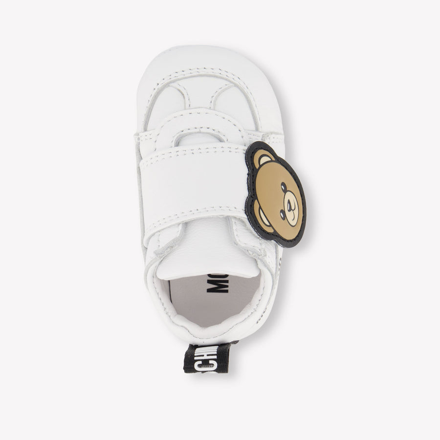 Moschino Baby Unisex Sneakers In Wit