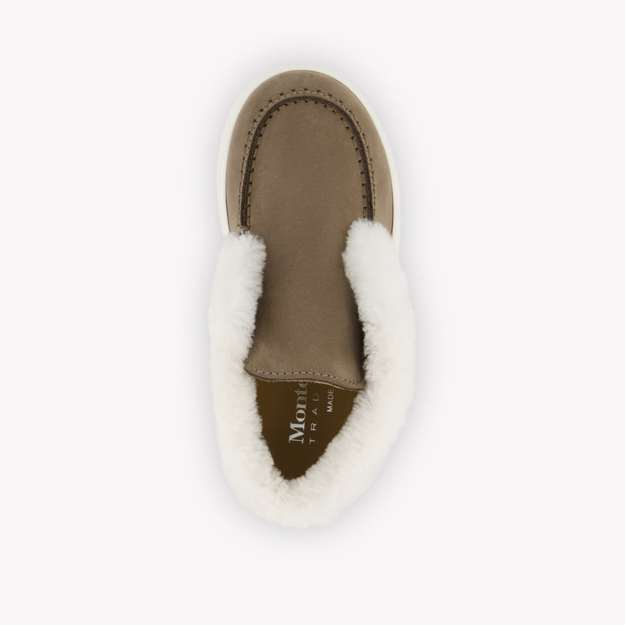 Andrea Montelpare Unisex Kids Shoes in Taupe