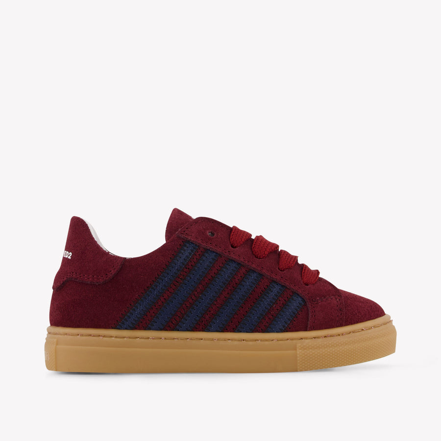 Dsquared2 Kinder Unisex Sneakers In Bordeaux