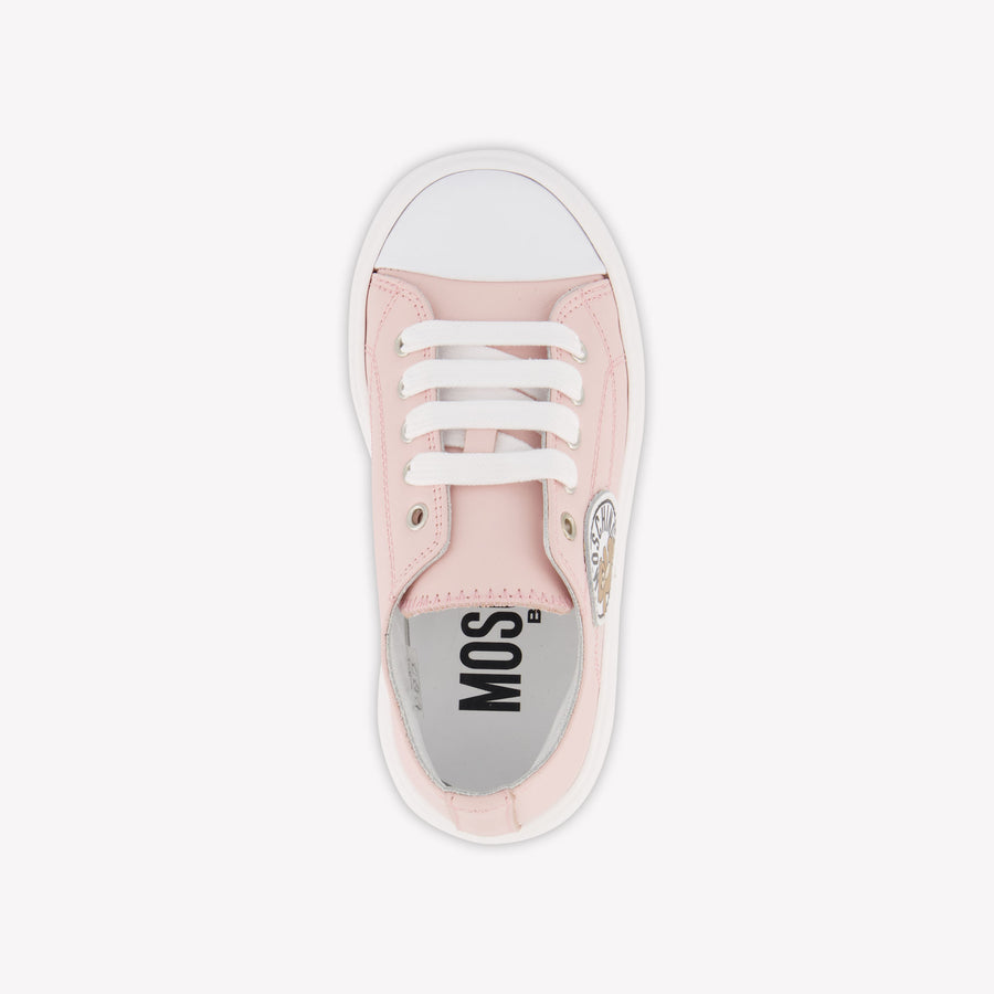 Moschino Meisjes Sneakers In Licht Roze