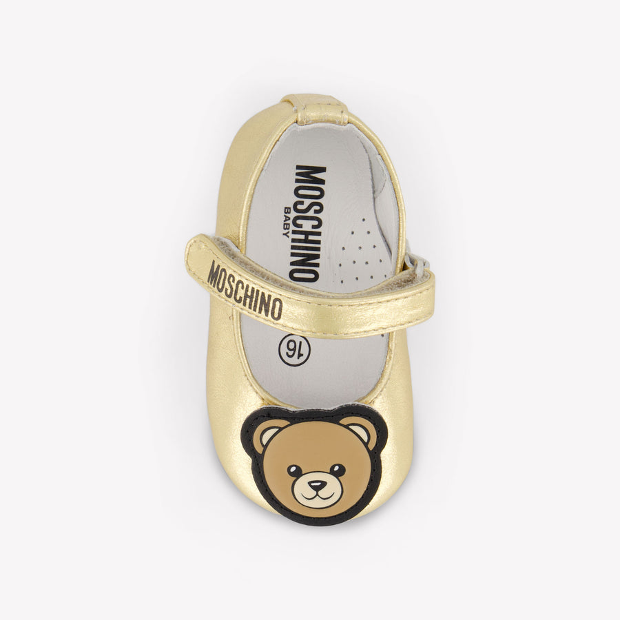 Moschino Baby Girls Shoes In Gold