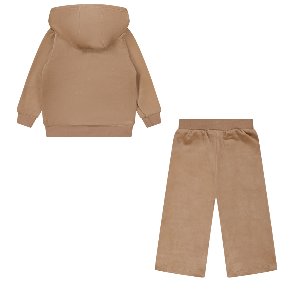 Juicy Couture Baby Girls Jogsuit Taupe