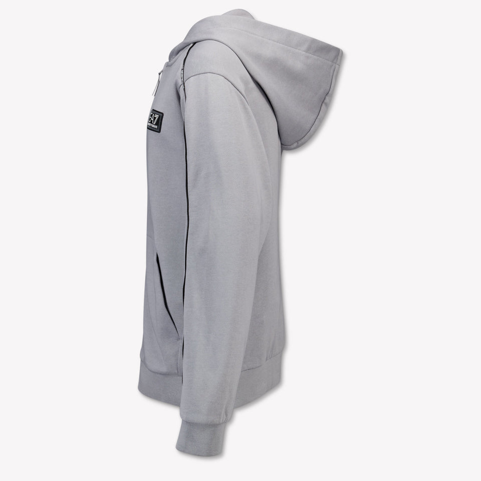 EA7 Kids Boys Cardigan In Gray