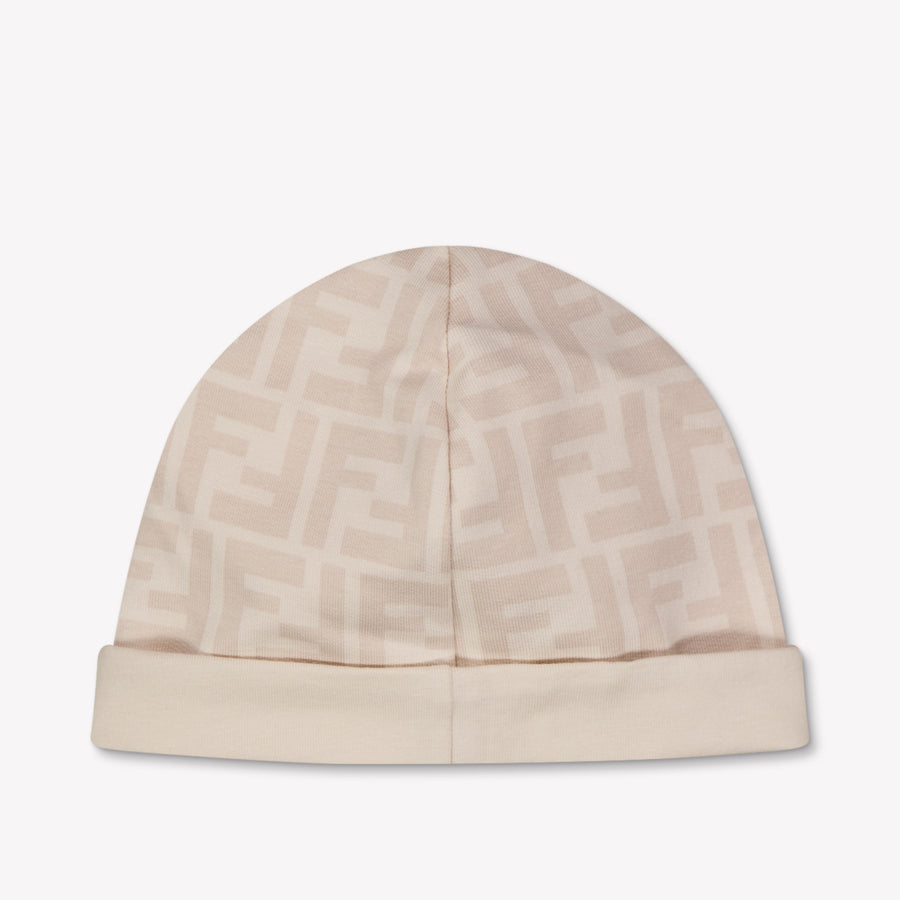 Fendi Baby Unisex Playsuit In Beige