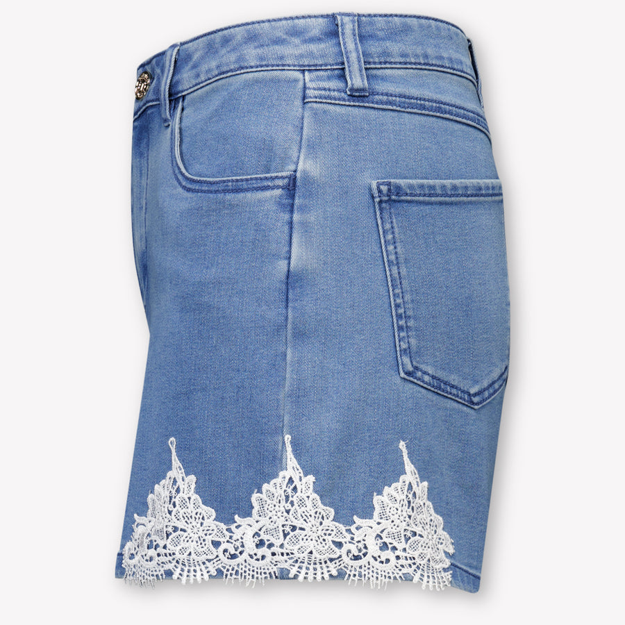 Twinset Kids Girls Shorts In Jeans