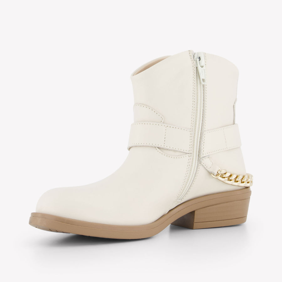 Twinset Girls Boots In Ecru