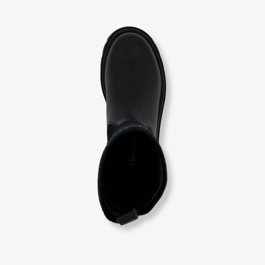 Twinset Girls Boots In Black