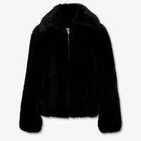 Twinset Kinder Meisjes Faux Fur Jassen In Zwart