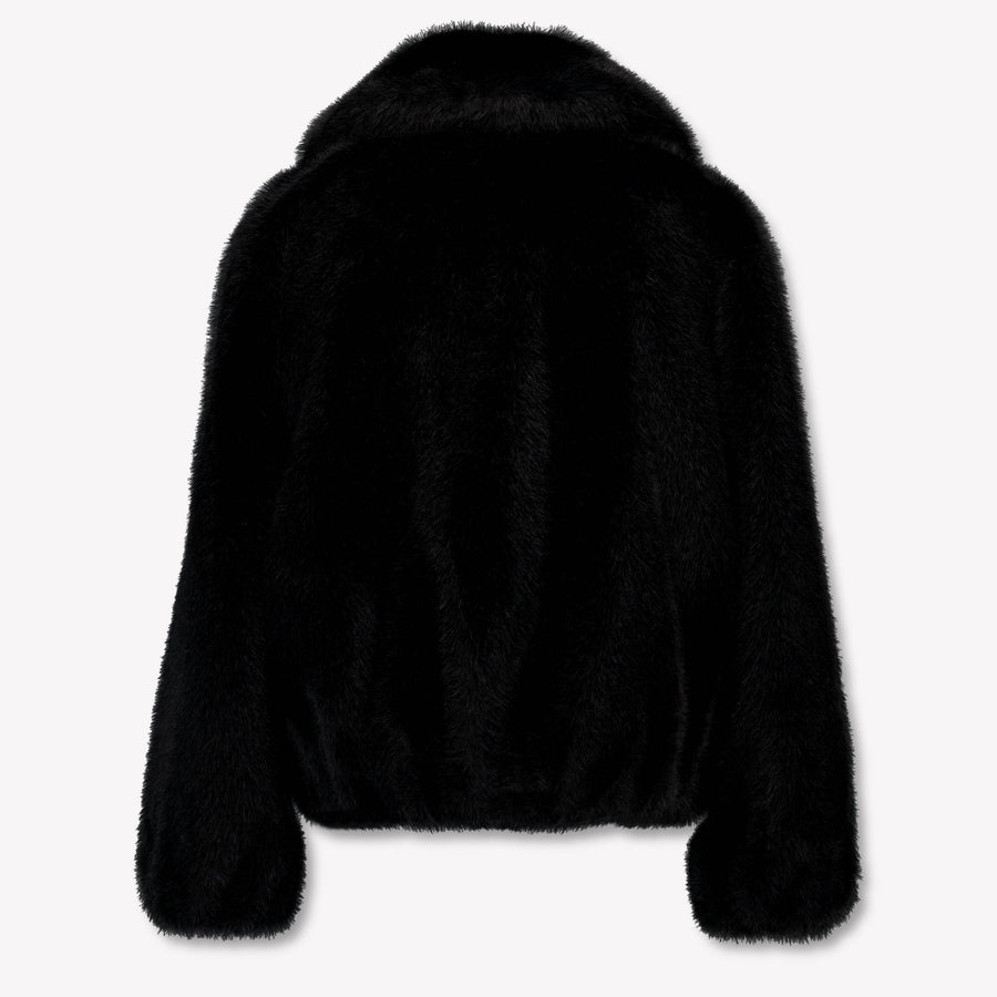 Twinset Kinder Meisjes Faux Fur Jassen In Zwart