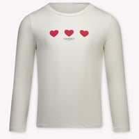 Twinset Kids Girls T-Shirt In OffWhite