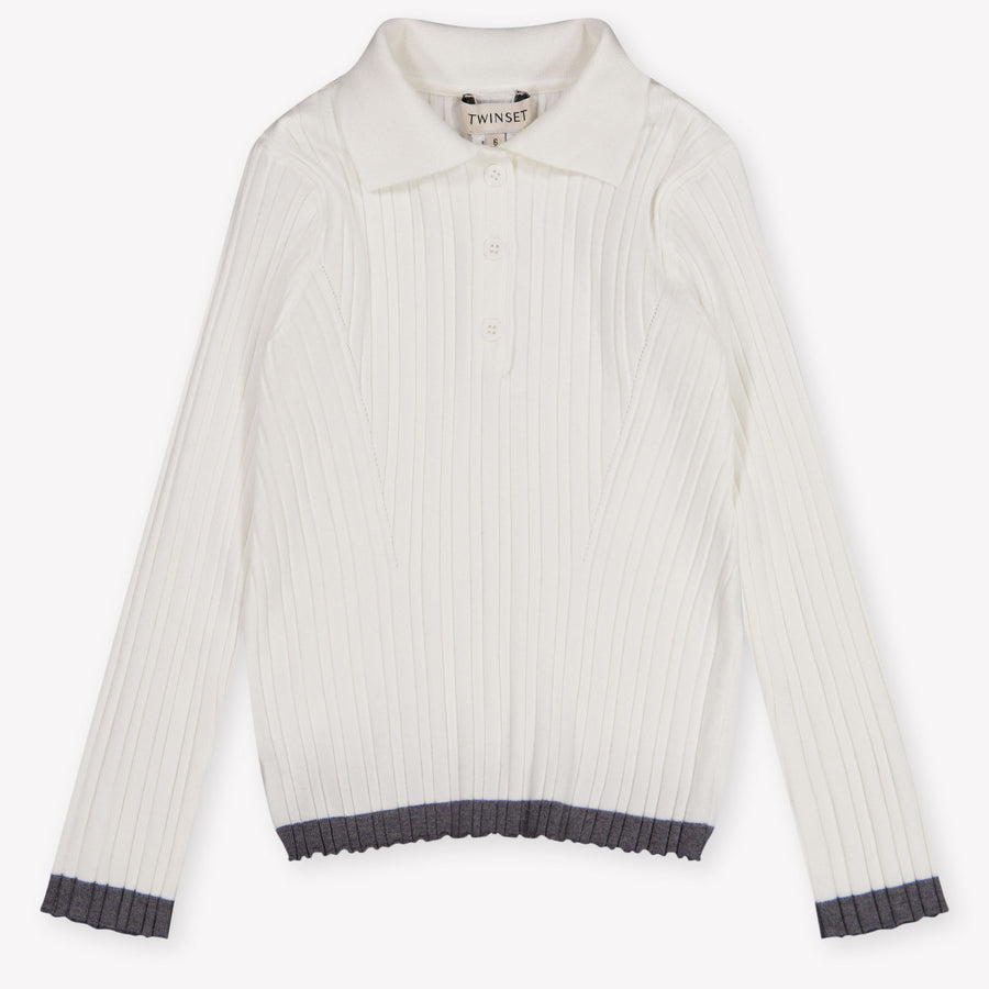 Twinset Girls Sweater in Off-White