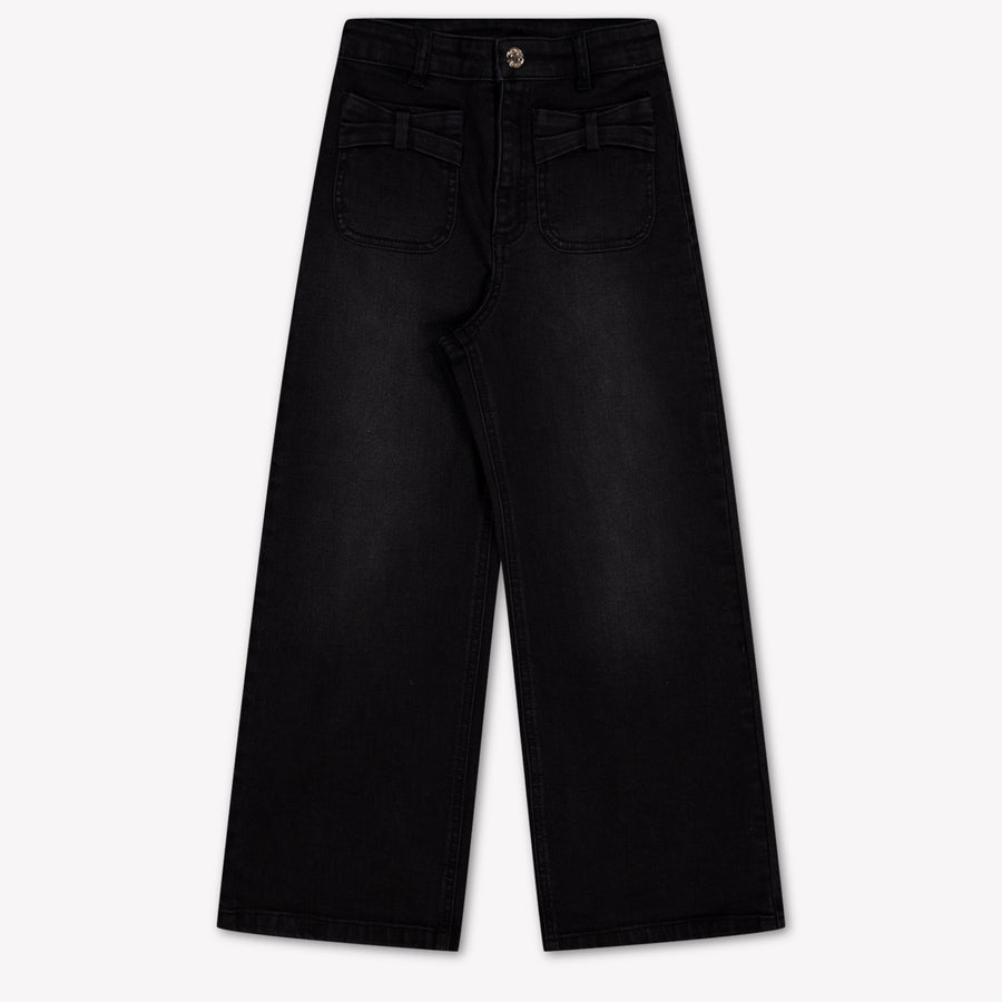 Twinset Kids Girls Jeans In Black