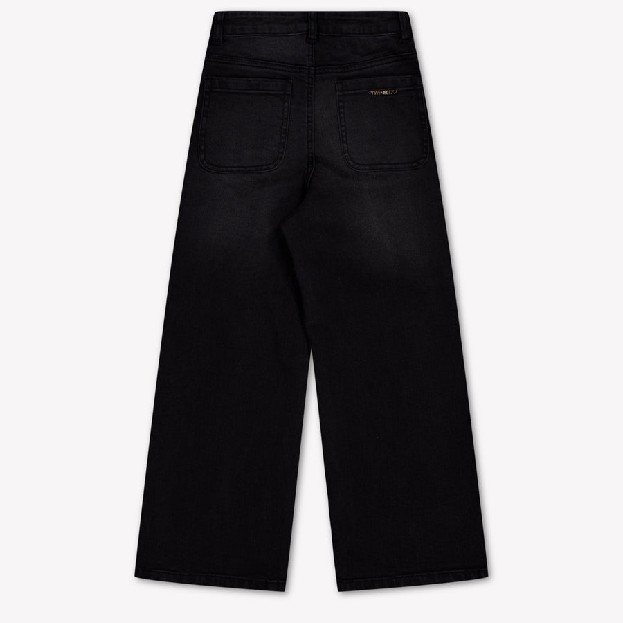Twinset Kids Girls Jeans In Black