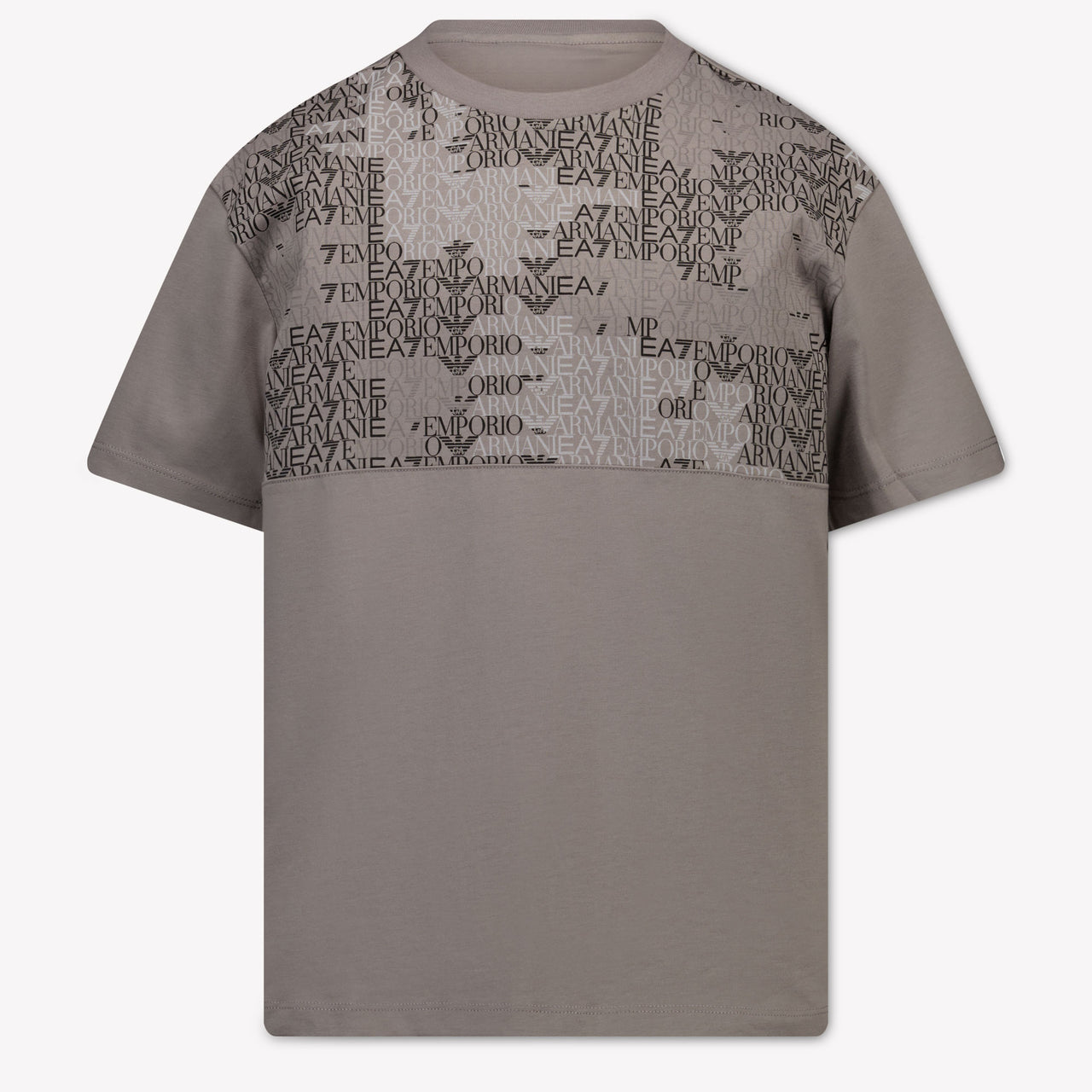 EA7 Kinder Jongens T-Shirt In Licht Grijs