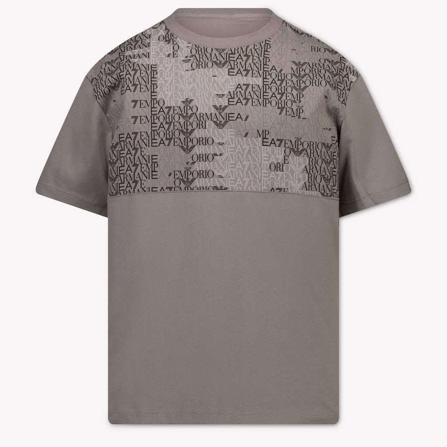 EA7 Kinder Jongens T-Shirt In Licht Grijs