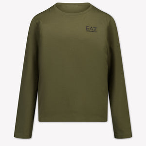 EA7 Kinder Jongens T-Shirt In Army