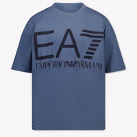 EA7 Kinder Jongens T-Shirt In Licht Blauw