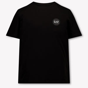 EA7 Kinder Jongens T-Shirt In Zwart