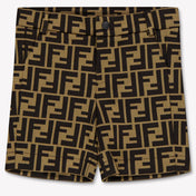 Fendi Baby Boys Shorts In Brown
