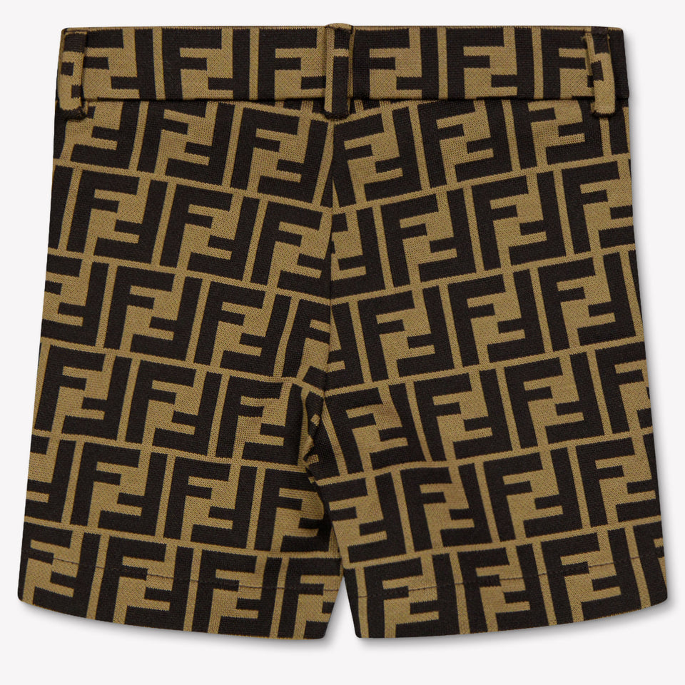 Fendi Baby Boys Shorts In Brown