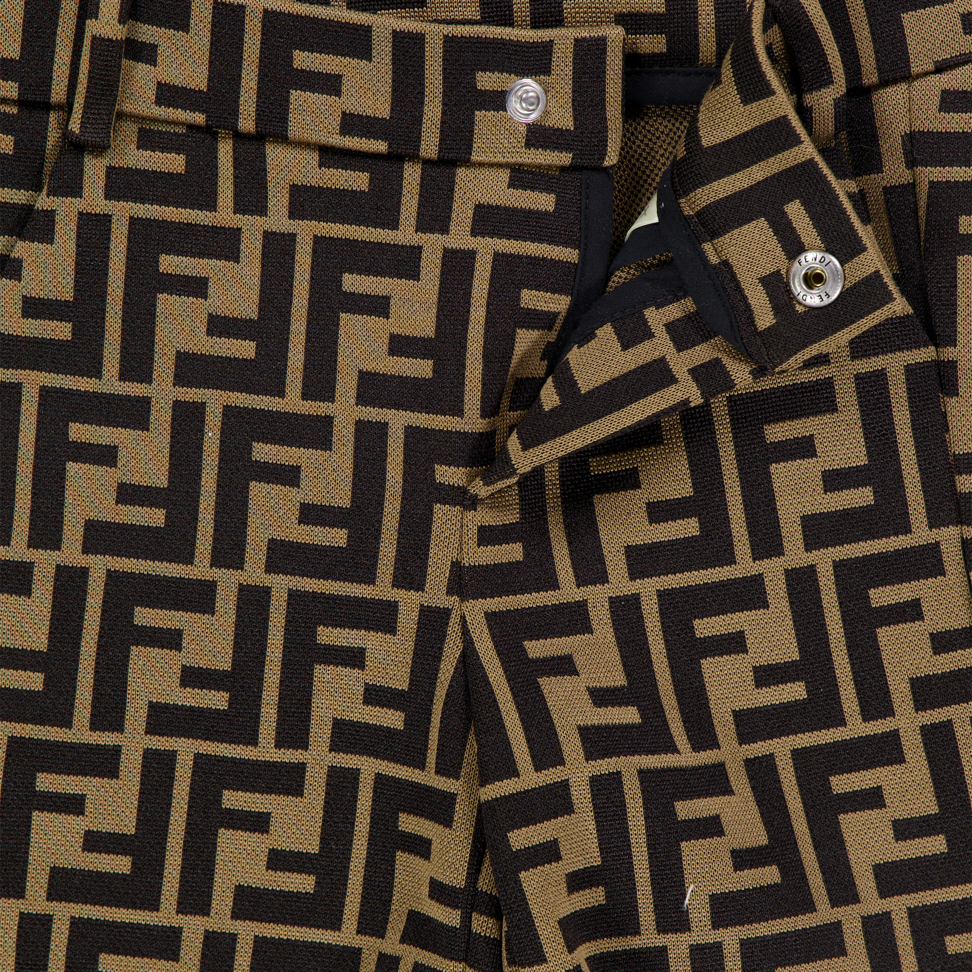 Fendi Baby Boys Shorts In Brown