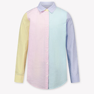 MC2 Saint Barth Kids Girls Blouse In Pink