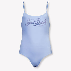 MC2 Saint Barth Kids Girls Swimwear In Light Blue