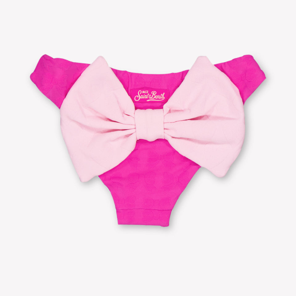 MC2 Saint Barth Kinder Meisjes Zwemkleding In Fuchsia