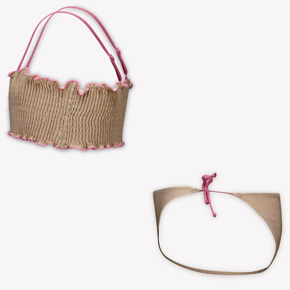 MC2 Saint Barth Kids Girls Swimwear In Gold