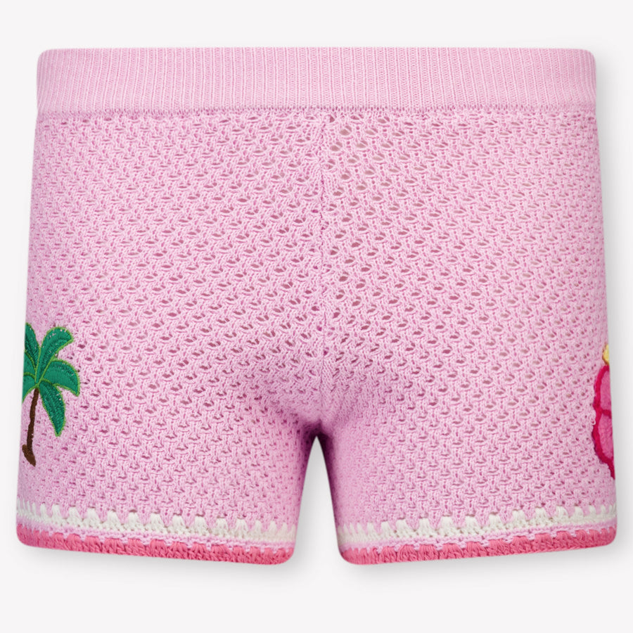 MC2 Saint Barth Kids Girls Shorts In Pink