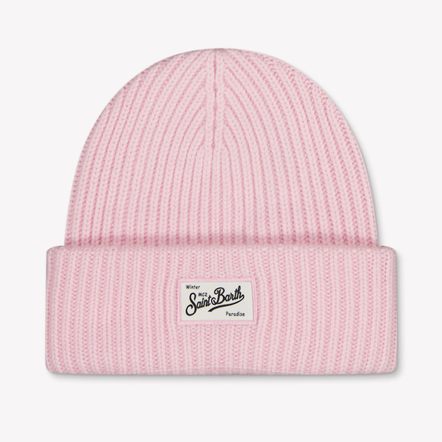MC2 Saint Barth Kids Girls Hat In Light Pink